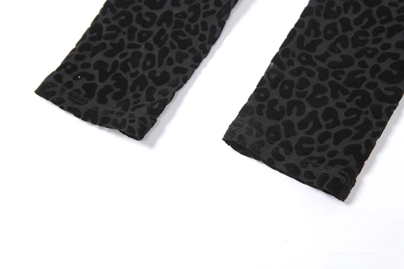 Nibber Leopard Print Sexy Skinny Women Jumpsuit Sleeveless Backless Fit Workout Thin Activewear Party Nightclub Stretch Outfits Aviola