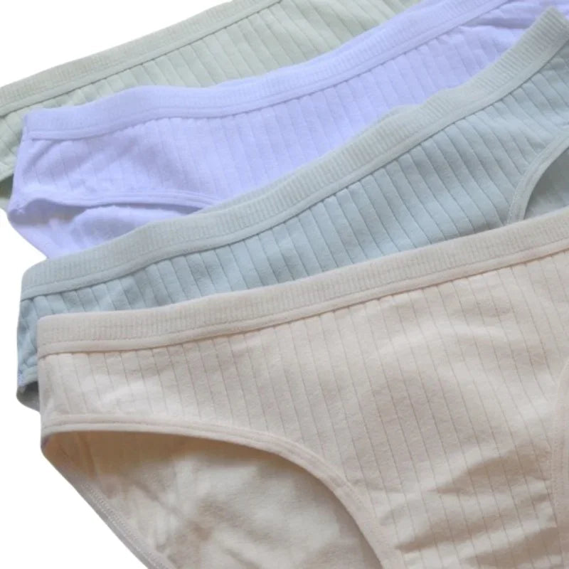 5Pcs/Set Cotton Panties Women Briefs Female Underpants Solid Color Seamless Underwear M-XL Sexy Lingerie Comfort Intimates Aviola