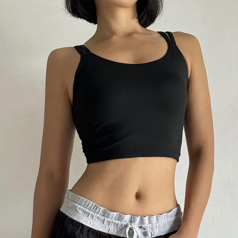 Women's Sports Bras Fitness Top, Sexy Lingerie, Push Up Fixed Pad, Yoga Bra, Back knotted Underwear, Running Vest, Gym Tops Aviola