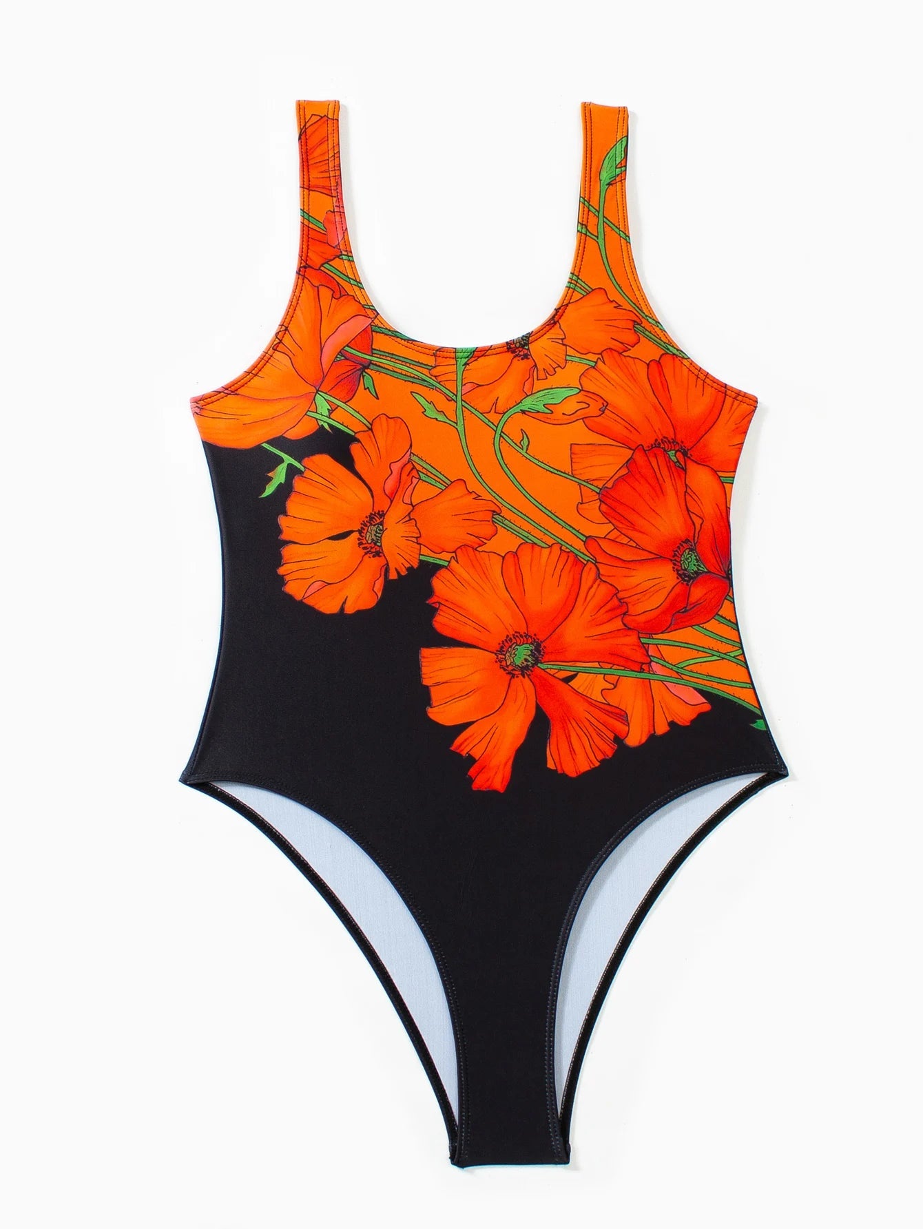 2025 New Sexy Floral One-Piece Swimsuit for Women's Sling Beach Play Seaside Vacation Ladies Monokini With Bloom Design Swimwear Aviola