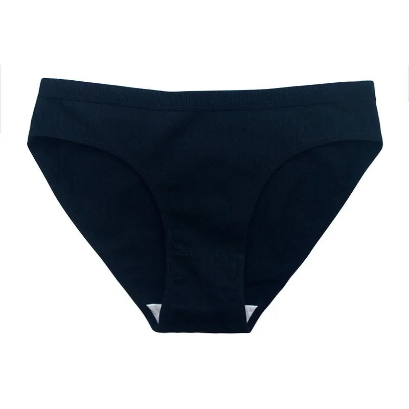 5Pcs/Set Cotton Panties Women Briefs Female Underpants Solid Color Seamless Underwear M-XL Sexy Lingerie Comfort Intimates Aviola