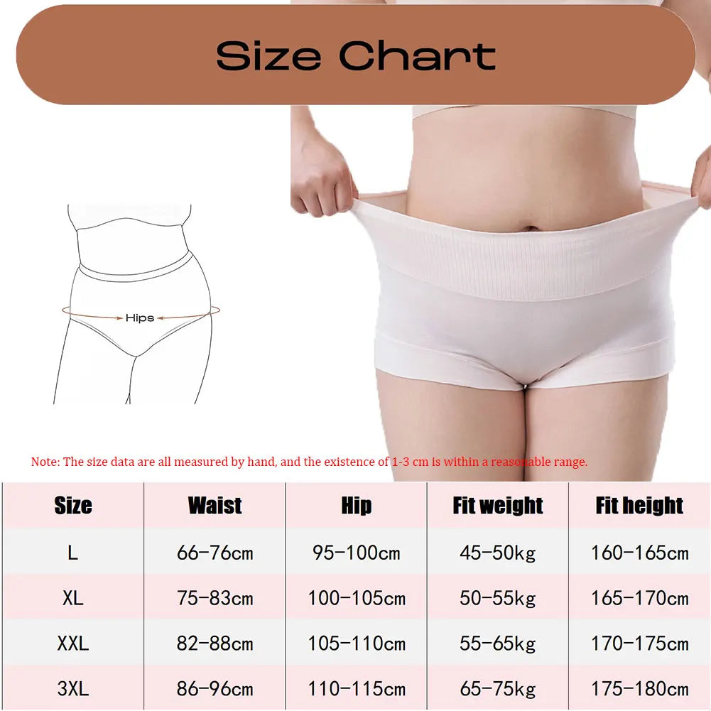 3pcs/Set Plus-size Panties for Women Full Coverage Cotton Lady Breathable Underpants Comfortable Soft Underwear Aviola