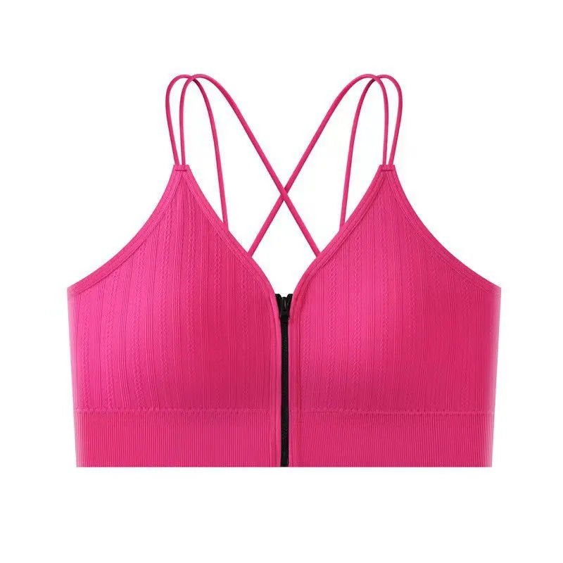 Seamless Bra Women Front Zipper Tube Tops Wrapped Chest Vneck Wireless Bra Comfort Tube Bra Beauty Back Underwear Sports Vest Aviola