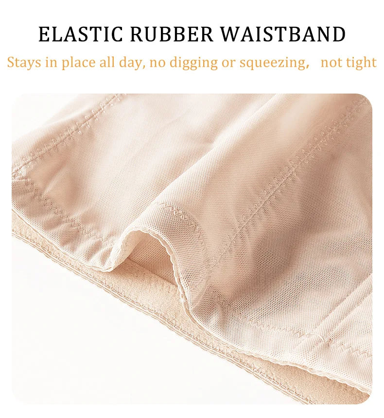 Women’s Waist Control Shapewear Panty with 3-Row Hooks Double Tummy Compression Mesh Butt Lifter High Waist Slimming Body Shaper Aviola