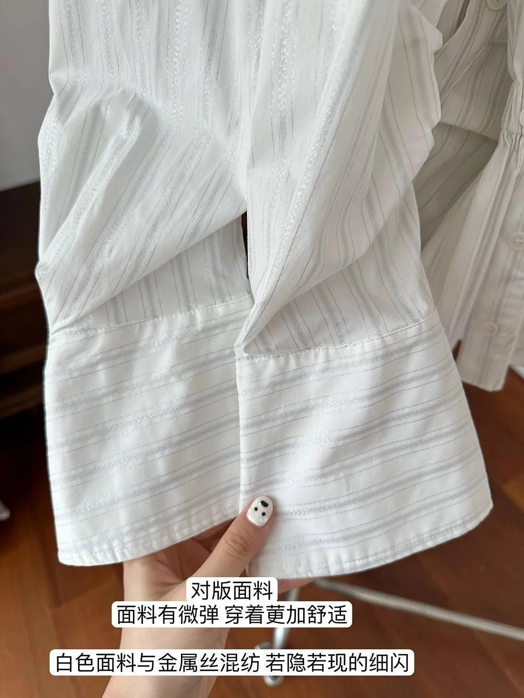 MEXZT Elegant Striped Shirts Women Vintage Irregular Long Sleeve Blouses Office Ladies Korean Chic Buttons Slim Design Tops New Aviola