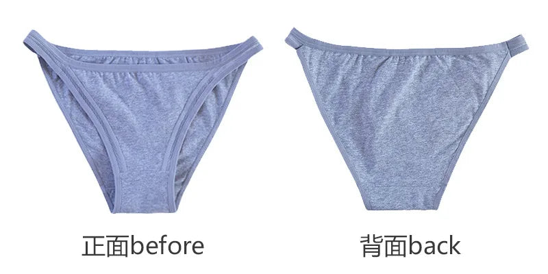 3Pcs/set Women Cotton Panties Female Mesh Underpants Solid Color Bikini Briefs Underwear Ladies Sexy Panty Girls Lingerie Aviola