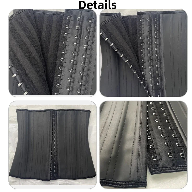 25 bones Corset Waist Trainer Latex Body Shapewear Women Tummy Shaper Belly Sheath Sllimming Belt Modeling Strap Weight Loss Aviola