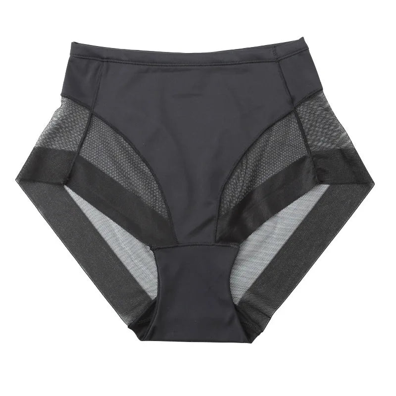 Women Mesh Underwear Soft Mid Waist Transparent Underpants Sexy Ladies Briefs Fashion Female Lingerie 4127 Aviola