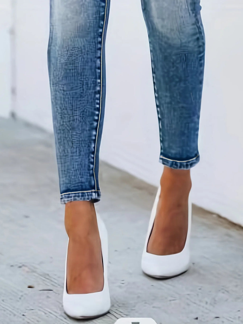 Bodycon Pencil Jeans Women Denim High Waist Trousers Row Buttons Holes Pants Y2j Streetwear Skinny Fit Ankle Lenth 2025 Spring Aviola