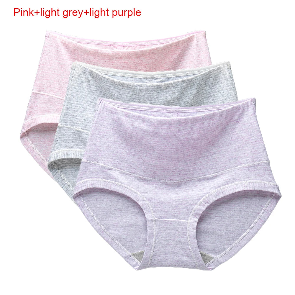 3pcs/set Women's Originals Underwear, Breathable Stretch Cotton Soft Panties Lingerie Comfortable Female Girl Briefs Aviola
