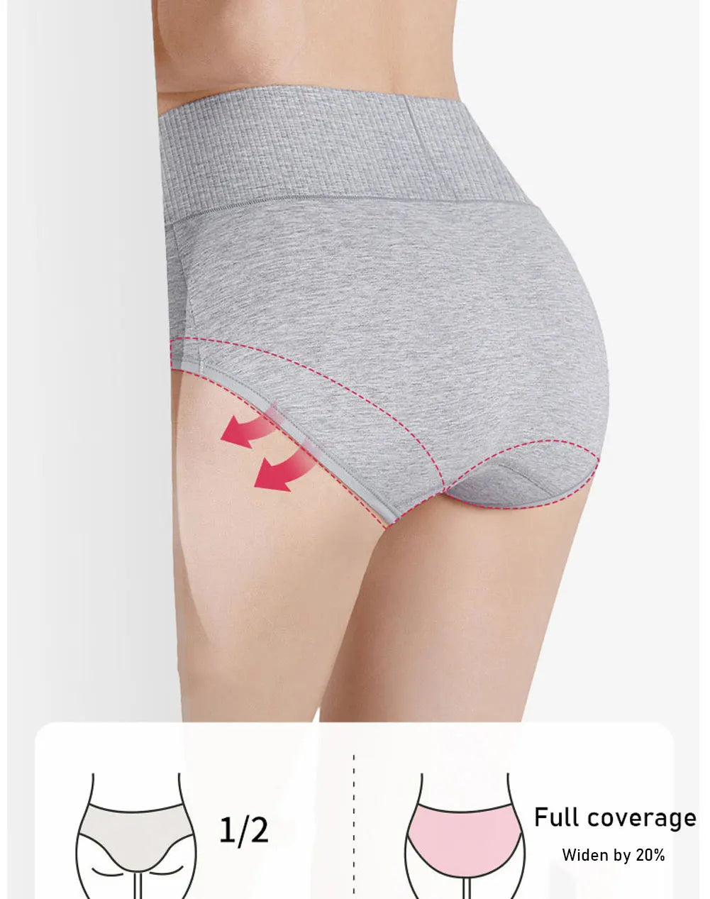 3pcs/set Women's Cotton Underwear High Waist Panties  Briefs for Women Soft Lingerie Female Underpants M-XXL Ladies Panty Aviola