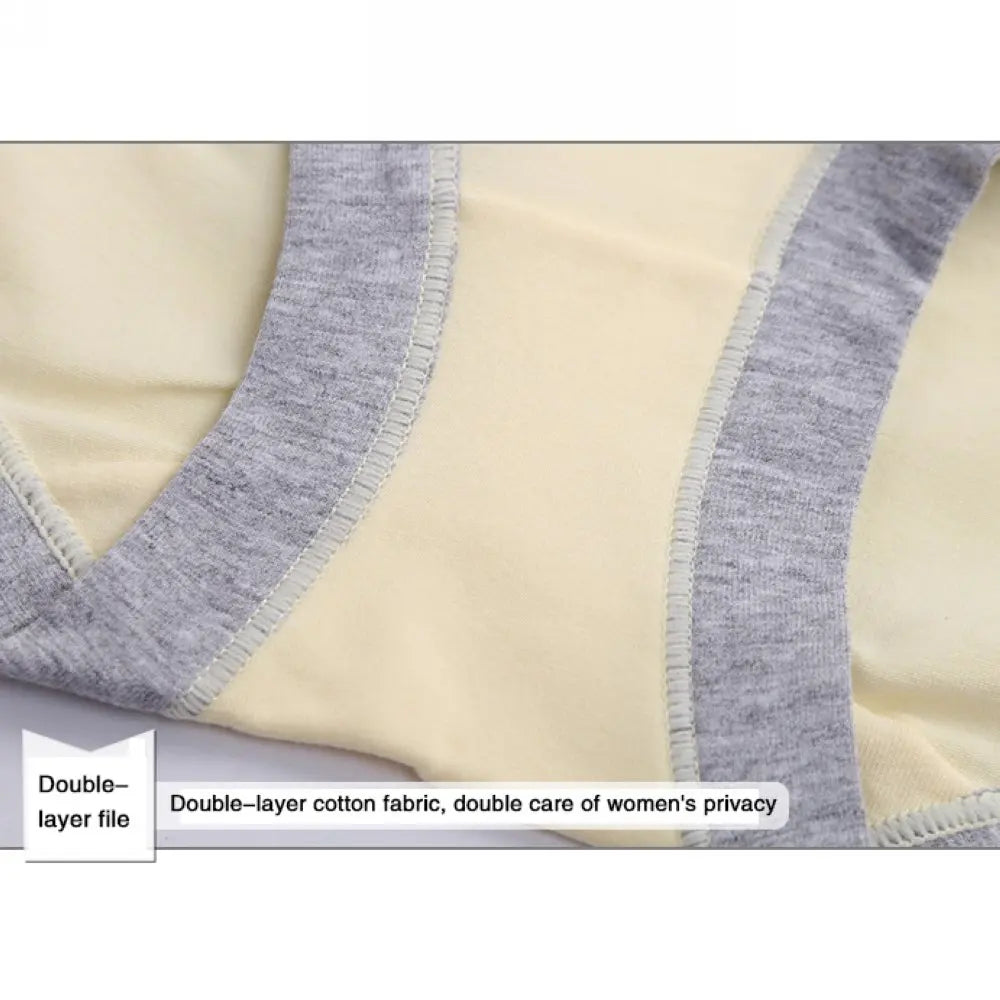 4PCS/Set V-Shape Low Waist Stitching Color Stylish Soft Comfortable Seamless Underpants Set for Pregnant Women Aviola