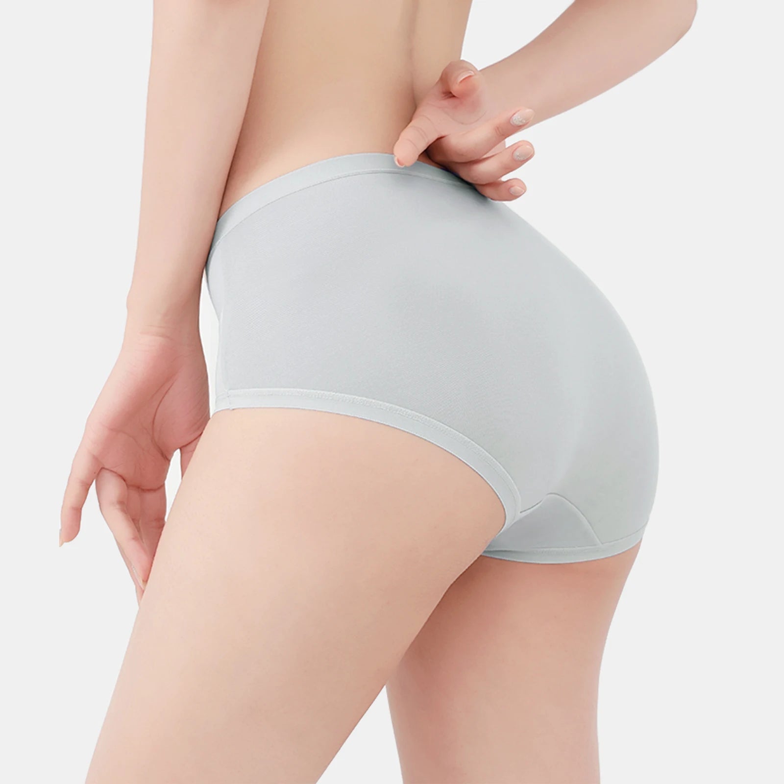 3pcs/Set Plus-Size Cotton Underwears for Women Girl Solid Color Breathable Underpants Comfortable Soft Panties Aviola