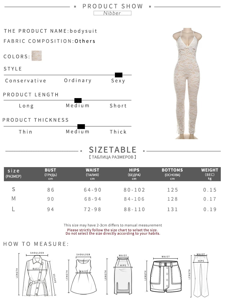 Nibber Summer 2024 Lace Jumpsuit Women Elegant Sexy Cross Backless Deep v-Neck Sleeveless Skinny Stretch Midnight Club Overalls Aviola