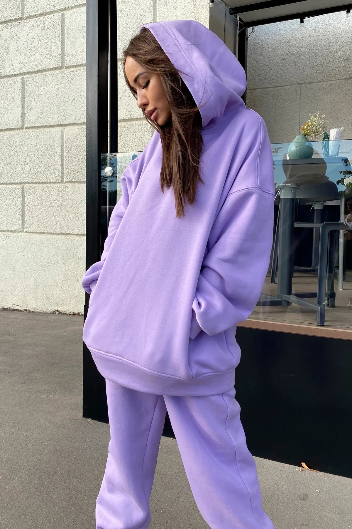 autumn tracksuit outfit set Women Two Piece Set hoodies Hooked Leisure Wide Leg Long Pants Sets Slim Fit Office Ladies Autumn Aviola