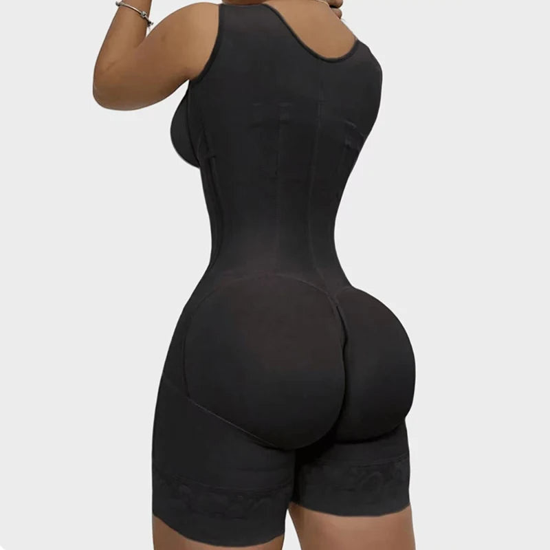 Body Shaper Women Colombian Fajas Shapewear Bodysuit 9-bone High Compression Girdles Double Tummy Control Full Body Open Crotch Aviola