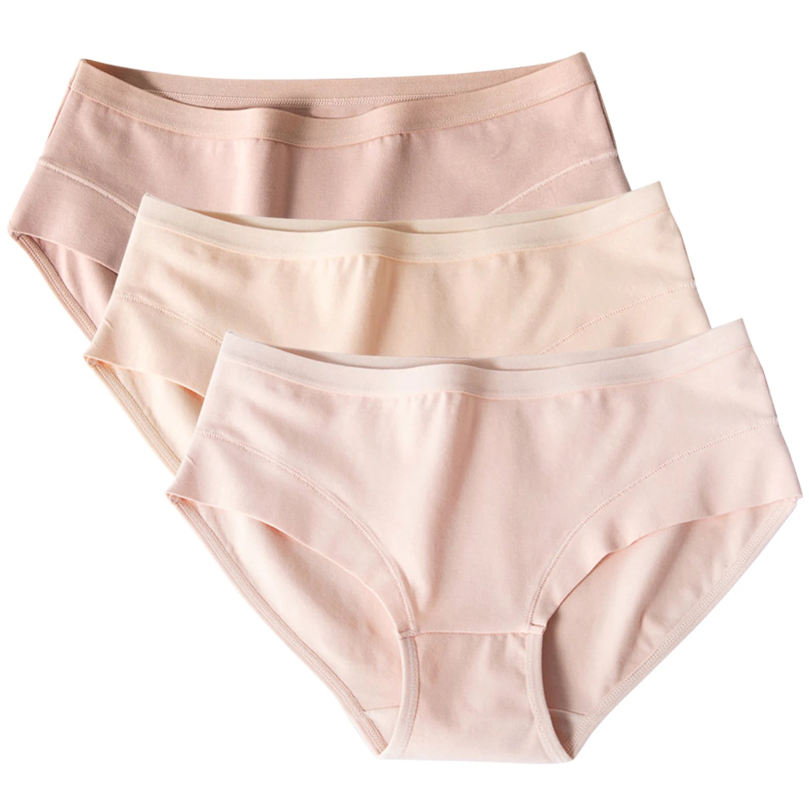 3pcs/Set Women's Low-rise Underwear Comfortable Soft Cotton Panties for Lady Breathable Female Lingerie Underpants Aviola