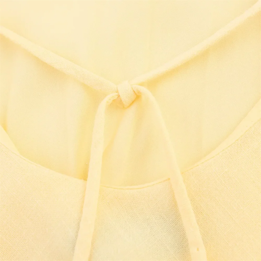 BM&MD&ZA2025holiday style waist simple temperament backless suspender dress summer new women's clothing Aviola
