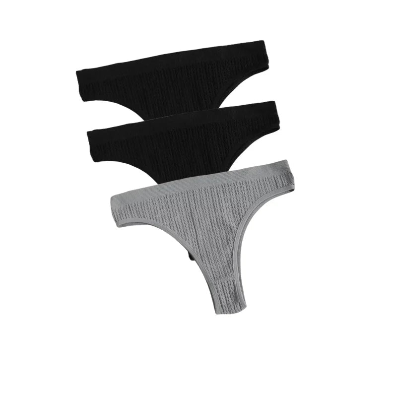 3Pcs/Set Seamless Panties Women Low Waist Briefs Soft Underwear Solid Color Sexy Lingerie Female Underpants Stretch Panty Aviola