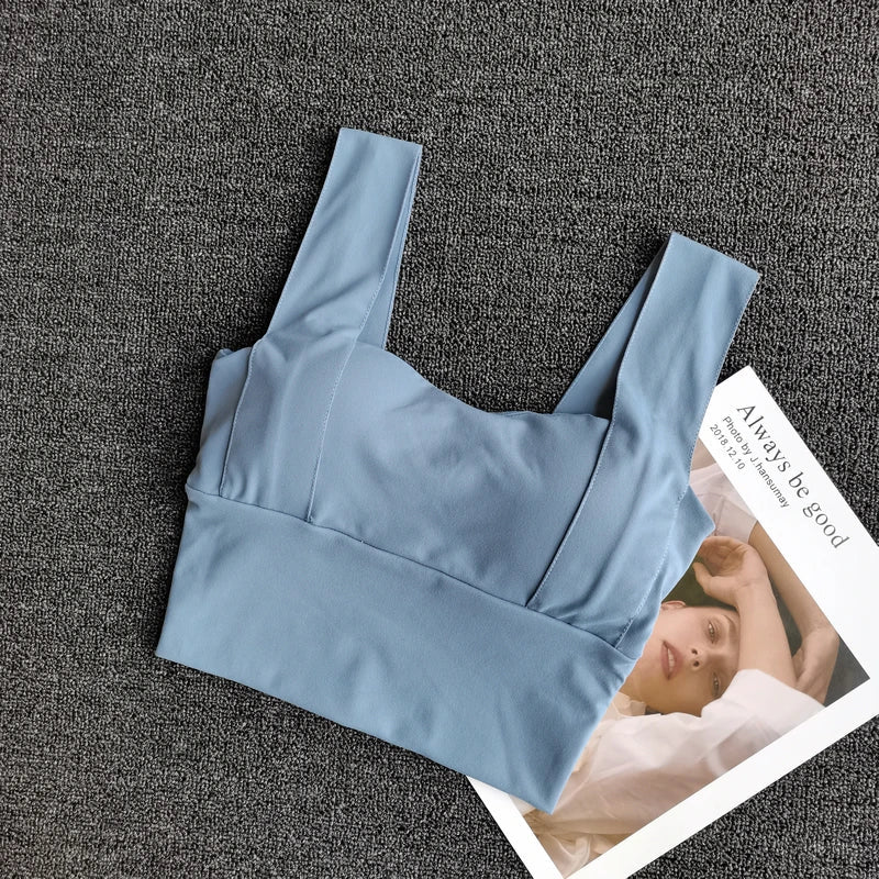 Women Sexy Crop Tops Yoga Bra Female Streetwear Sleeveless Camis Seamless Sport Lingerie Tee Fitness Bra Tanks Workout Bras Aviola
