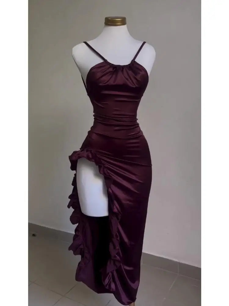 Cross-border dress summer senior sense Y2K sexy halter Spice Girl dress Aviola