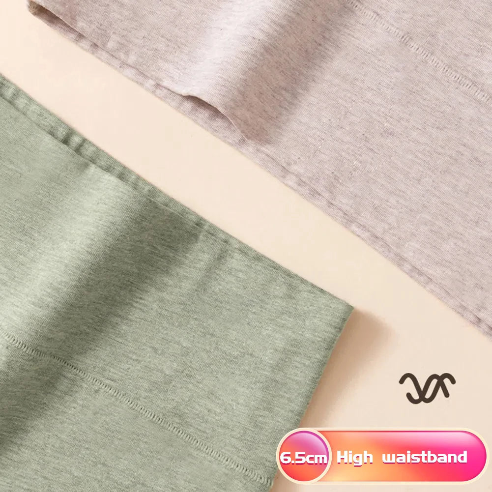 3pcs/Set Women's High-Waisted Cotton Panties Girls'S Briefs Comfortable Breathable Female's Lingerie L-XXL Ladies Underwear Aviola