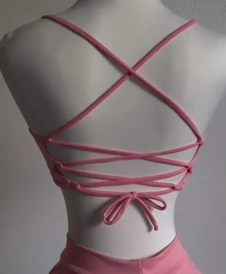 Cross-border suspenders two-piece sexy suspenders halter halter skirt Aviola