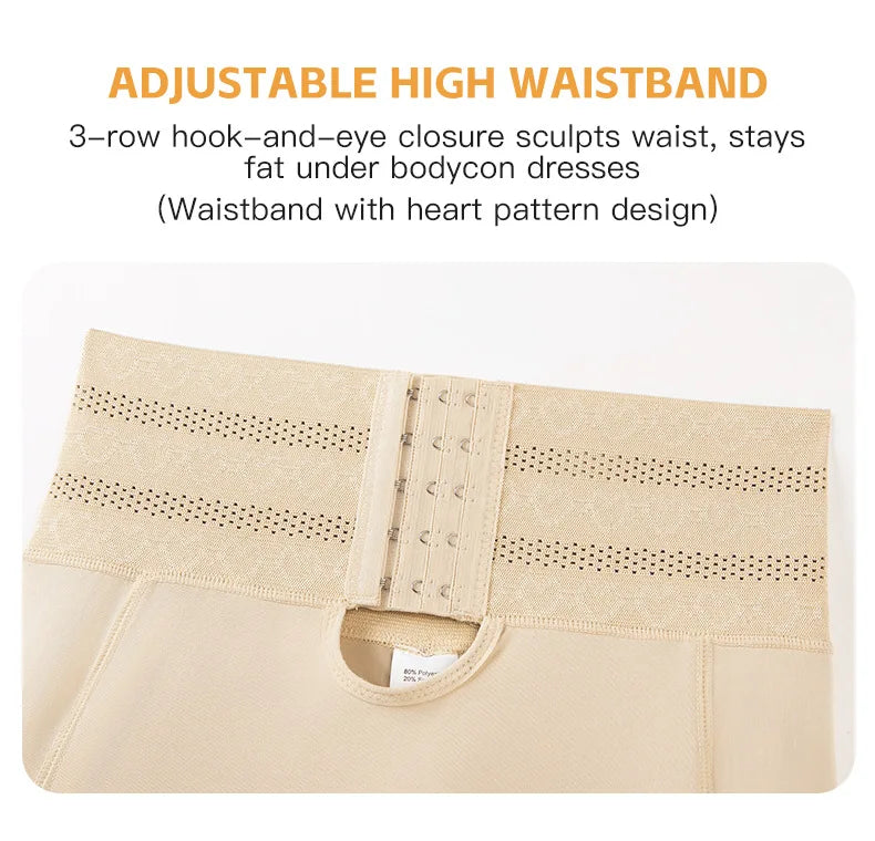4 Pads Body Shaper Women Hip and Butt Lifter Shapewear Tummy Control Panties Waist Trainer with 3-Row Hooks Slimming Underwear Aviola