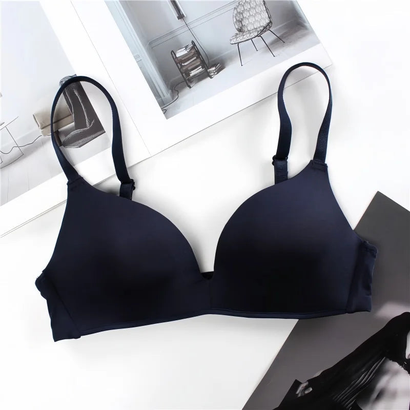 2Pcs/Set Push Up Bra Padded Bras For Women Underwear Non-wire Brassiere Sexy Lingerie Solid Color 3/4 Cup Comfort Intimates Aviola