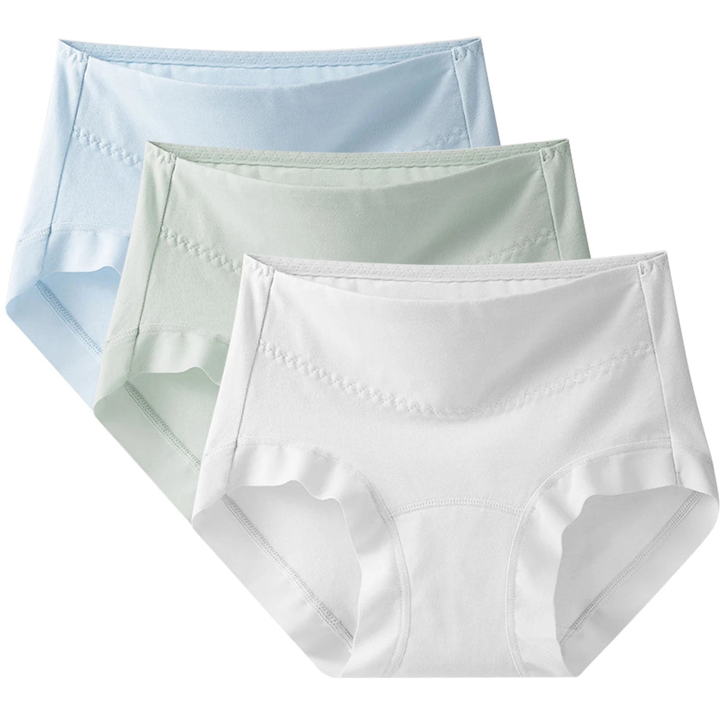 3pcs/Set Plus-Size Cotton Panties Girls Briefs Women Comfortable Breathable Female's Lingerie Soft Underwears Aviola