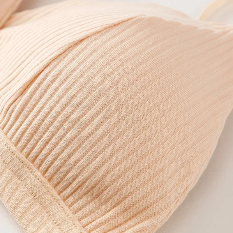2Pcs/Set Cotton Bras For Women Push Up Bralette Sexy Lingerie Brassiere Female Wire Free Seamless Underwear Padded Bras Aviola