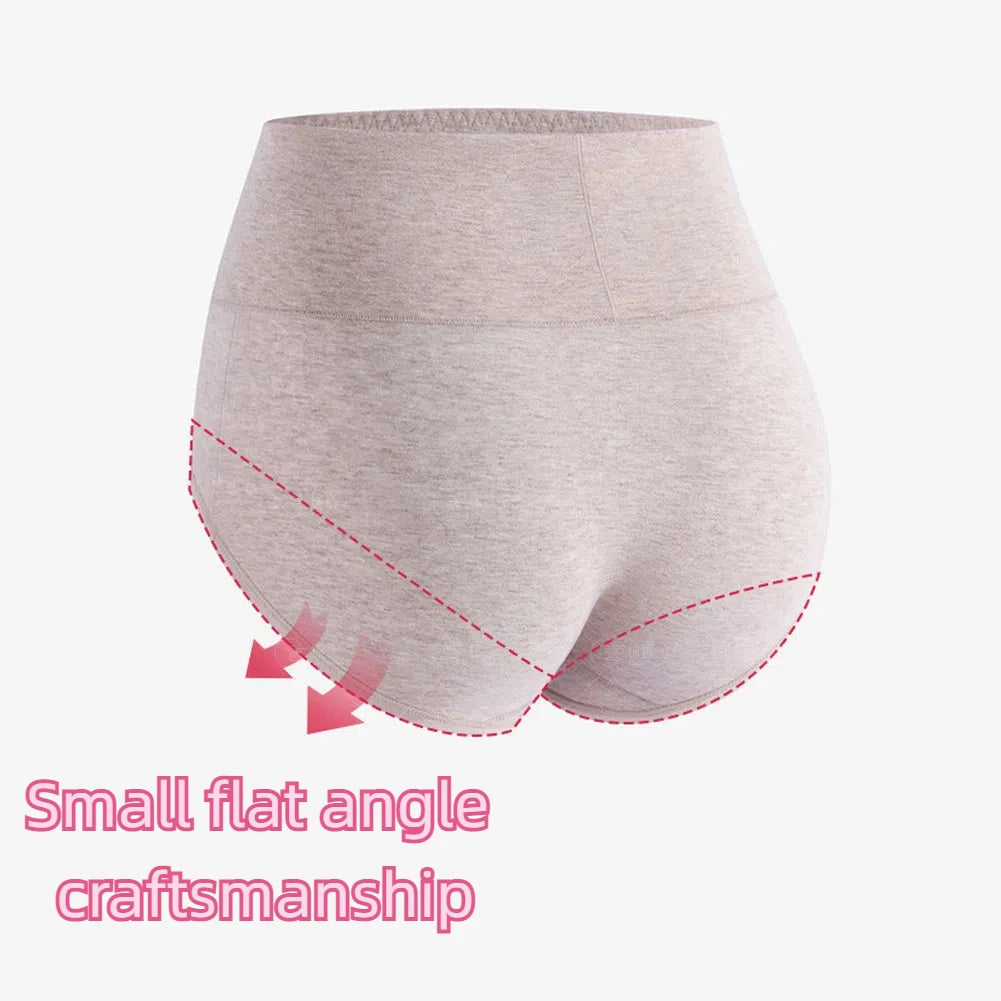 4pcs Womens Underwear Cotton Plus Size high waist Cotton Panties Ladies Comfortable Soft Breathable Elastic Briefs Aviola