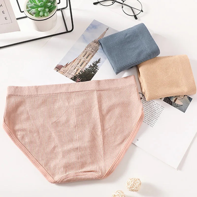 3Pcs/Set Seamless Panties Women Low Waist Briefs Female Full Coverage Back Underwear Sports Underpants Sexy Lingerie Panty Aviola