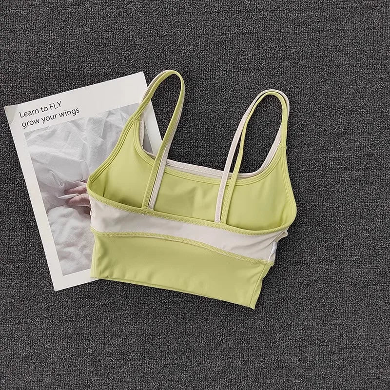 Women Breathable Sports Bra Shockproof Fitness Tops Push Up Gym Crop Top Brassiere Sport Bras Gym Workout Top Seamless Yoga Bra Aviola