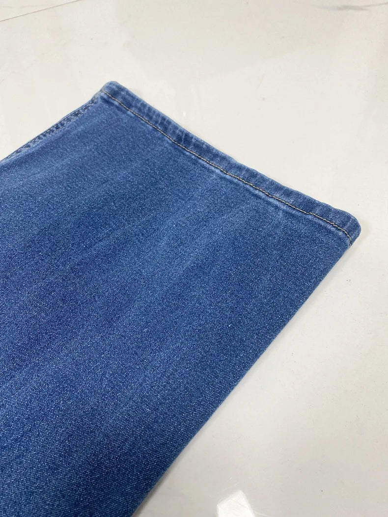 Mom Jeans Women Denim Pant Wide Leg Long Pants Y2k Streetwear High Waist Straight Trousers Elegant Temperament Spring 2025 Aviola