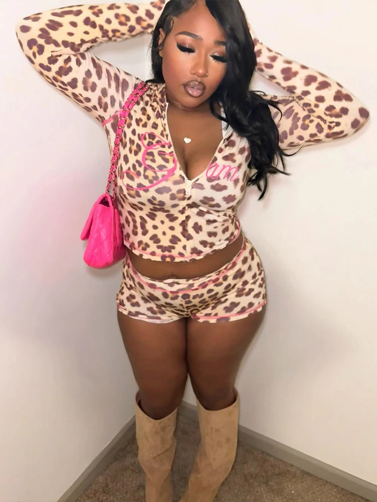 Nibber Summer swee Sporty Women Tracksuit 2 Piece Set Lettert Zip Hooded Jacket+Biker Shorts Matching Stretch Activity Suits Aviola