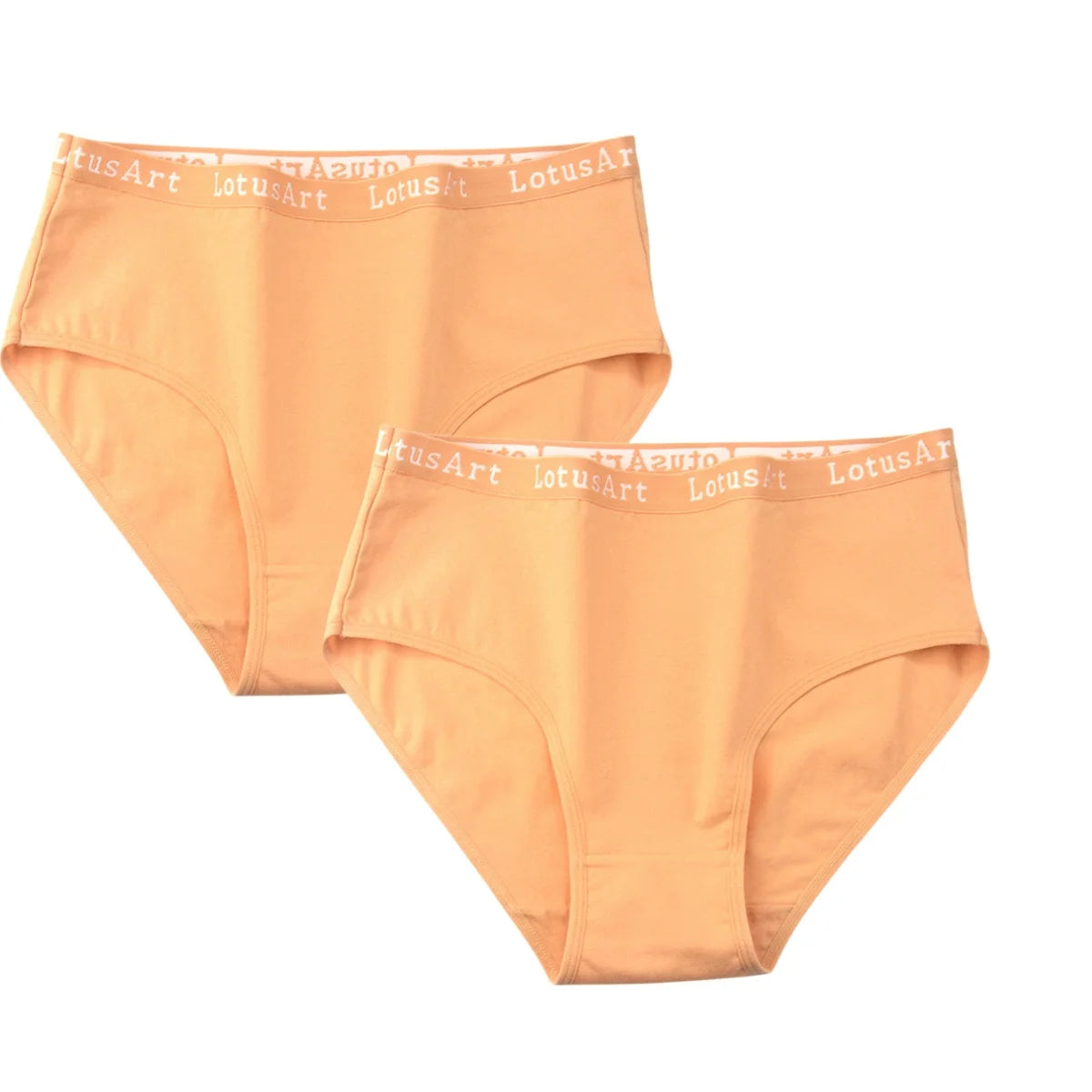 2PCS/Set Cotton Panties Women High Waist Briefs Solid Color Pantys Female Intimates Comfot Breathable Lingerie M-2XL Underpants Aviola