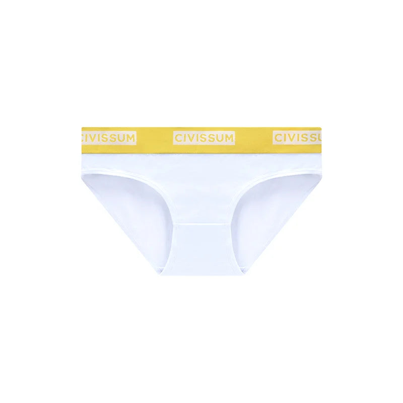 Women 100% Cotton Sexy Rainbow Panties Female Low Waist Underwear Classic Design Lingerie Girls Cute Briefs Aviola