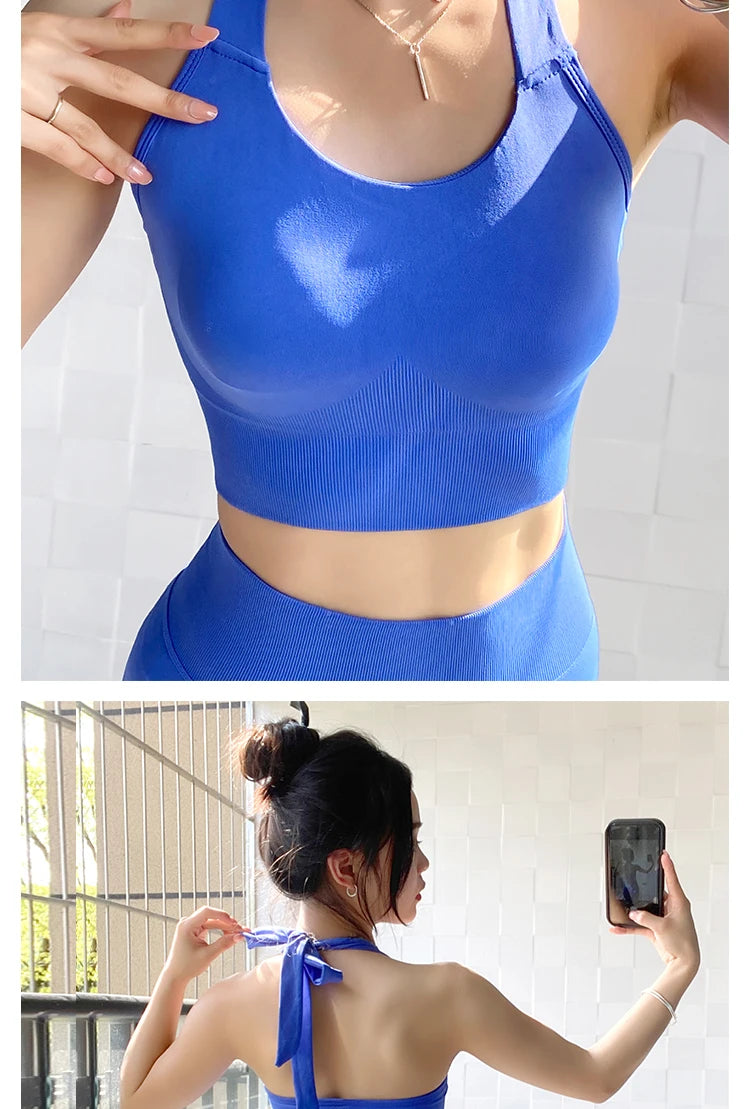 Seamless Push Up Sports Bra for Women, Sports Underwear, Workout Top, Crop Fitness, Active Wear, Yoga Gym Brassiere Sportswear Aviola