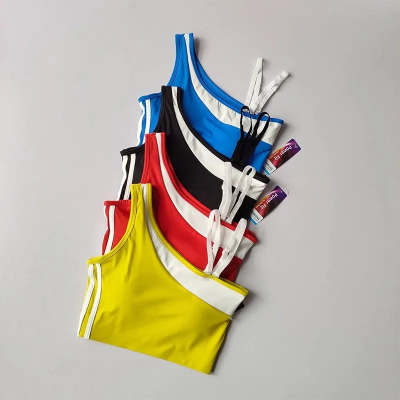 2 Pieces Yoga Suit for Women Splicing Color Fitness Gym Clothes Halter Sports Bra Matching Impact Shorts Workout Sets Gym Outfit Aviola