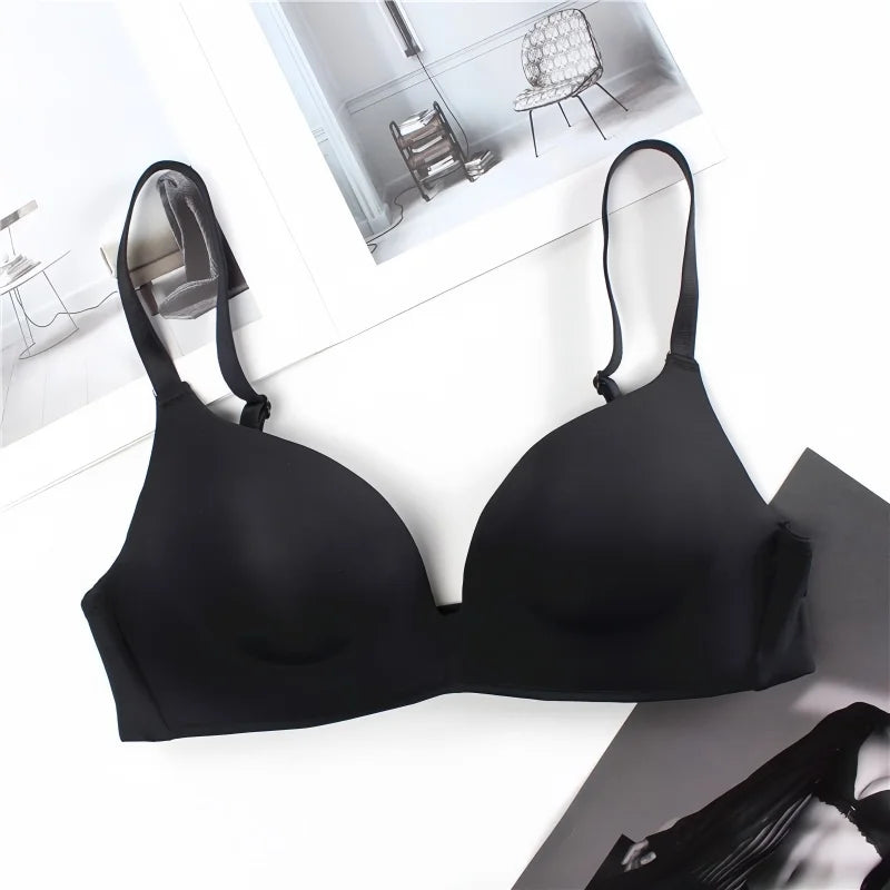 2Pcs/Set Push Up Bra Padded Bras For Women Underwear Non-wire Brassiere Sexy Lingerie Solid Color 3/4 Cup Comfort Intimates Aviola