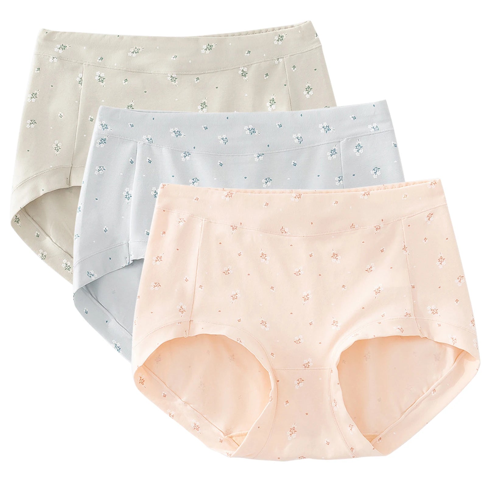 3pcs/Set Cotton Underwear for Women Lady Comfort Soft Underpant Breathable Female Briefs Girl Panties Aviola
