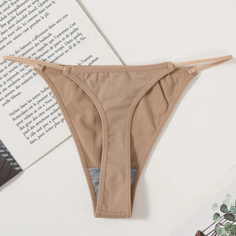 4Pcs/Set Women G-String Seamless Panties Underwear Sexy Lingerie Low Rise Thongs Female G-String High Cut Pantys Aviola