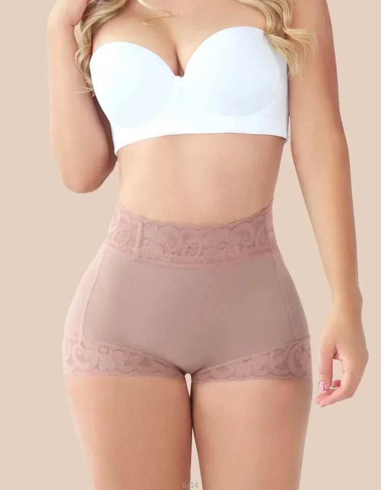 Body Shaper Women Tummy Control Panties Lace Shorts Hourglass Girdles Shapewear Butt Lifter Aviola