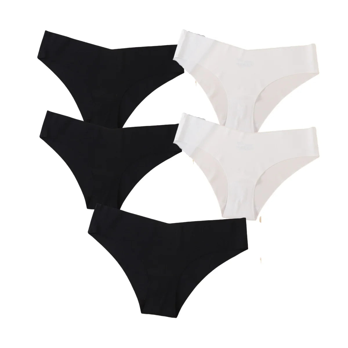 5Pcs/Set Women Panties Seamless Briefs Thin Female Vneck Underpants Summer Soft Panties Sexy Lingerie Underwear Underwear Aviola