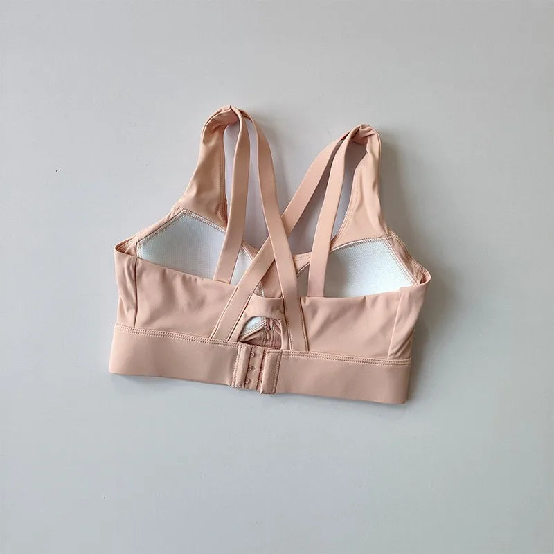 High-end Sports Bra Gym Push Up Bra Women Back High Impact Workout Sport Top Crop Fitness Wear For Yoga Gym Brassiere Sportswear Aviola