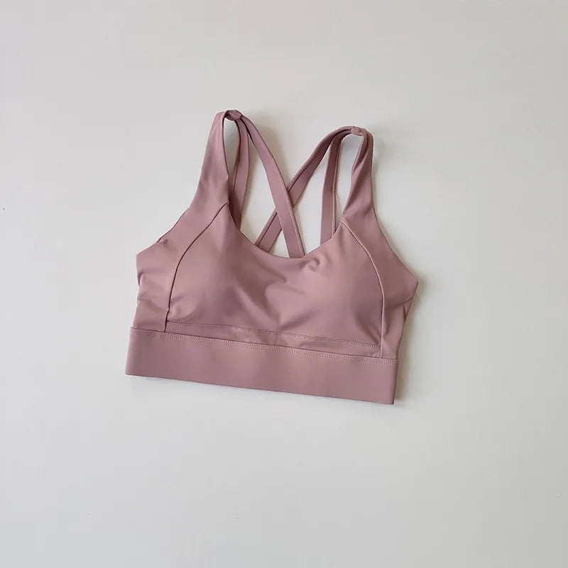 High-end Sports Bra Gym Push Up Bra Women Back High Impact Workout Sport Top Crop Fitness Wear For Yoga Gym Brassiere Sportswear Aviola