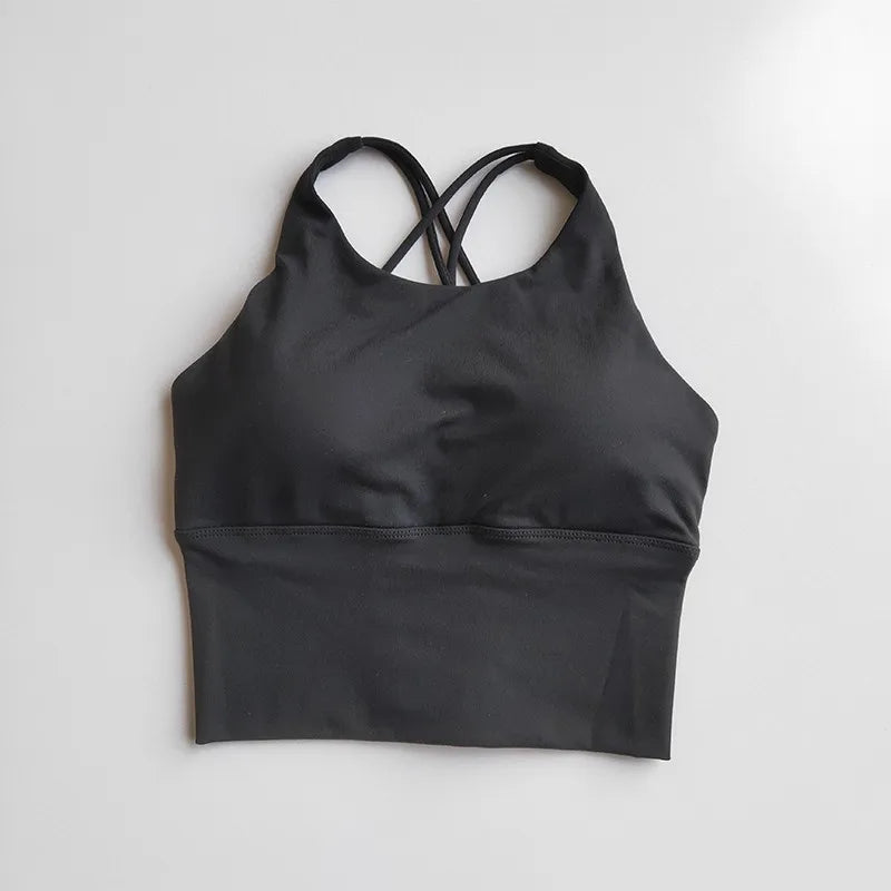 Women Sexy Beauty Back Sports Bra Breathable Fitness Top Seamless Yoga Bra Gym Crop Top Brassiere Push Up Sport Bras Workout Top Aviola