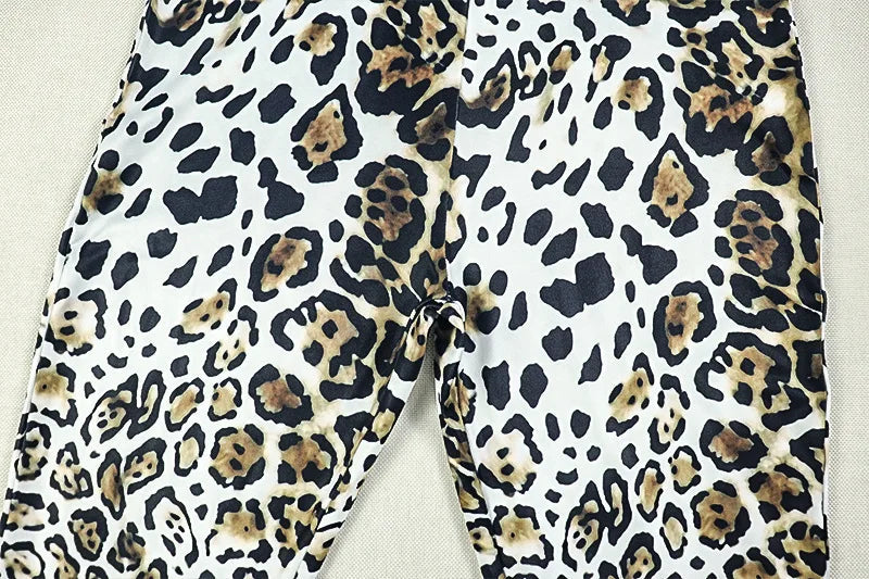 Nibber Sexy Leopard Print Jumpsuits Women Style Hollow Bandage Full Sleeve Skinny Peach Hip Midnight Coquette Fashion Overalls Aviola