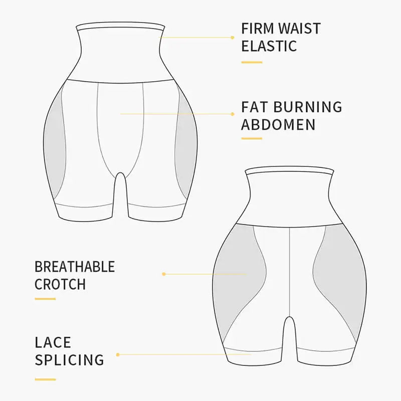 Women Hip Pads Waist Trainer Body Shapewear Tummy Shaper Fake Ass Butt Lifter Booties Enhancer Booty Lifting Thigh Trimmer Pants Aviola